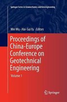 Springer Series in Geomechanics and Geoengineering- Proceedings of China-Europe Conference on Geotechnical Engineering