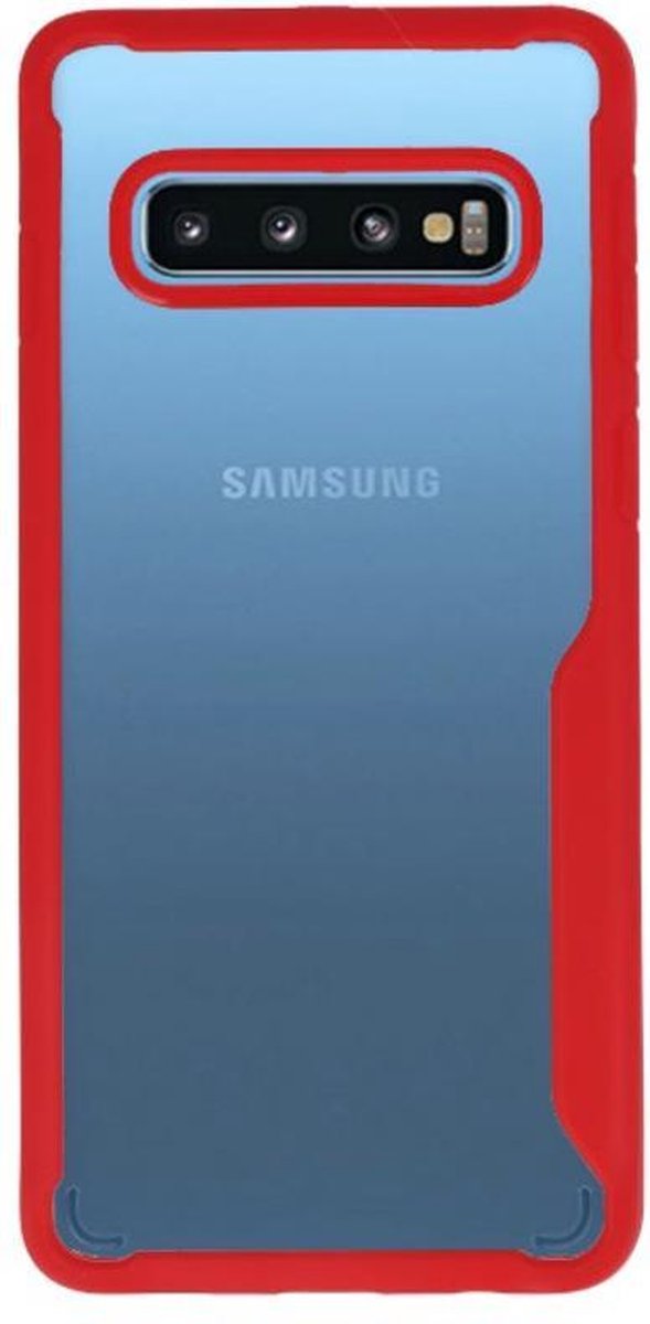 Rood Focus Transparant Hard Cases Samsung Galaxy S10
