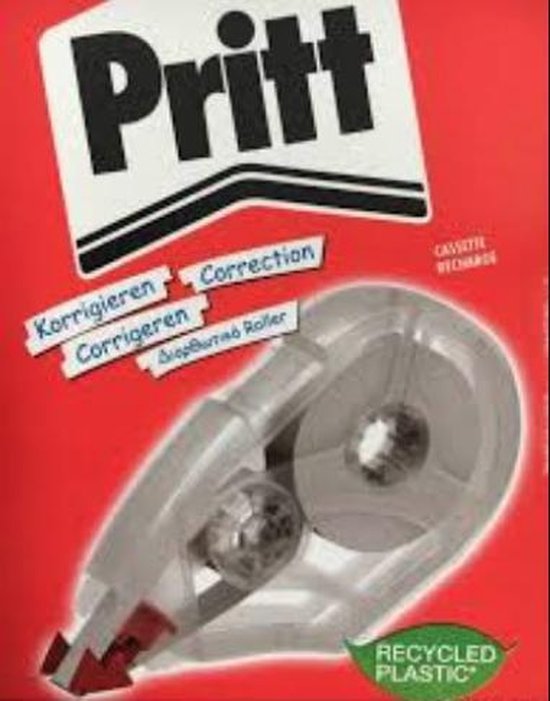 Pritt Vulling correctieroller Refill Roller Midway vulling 42 mm (12 + 4 GRATIS) - Pritt