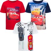 Disney Cars T-shirt - korte mouw - wit - maat 122/128 (8 jaar)