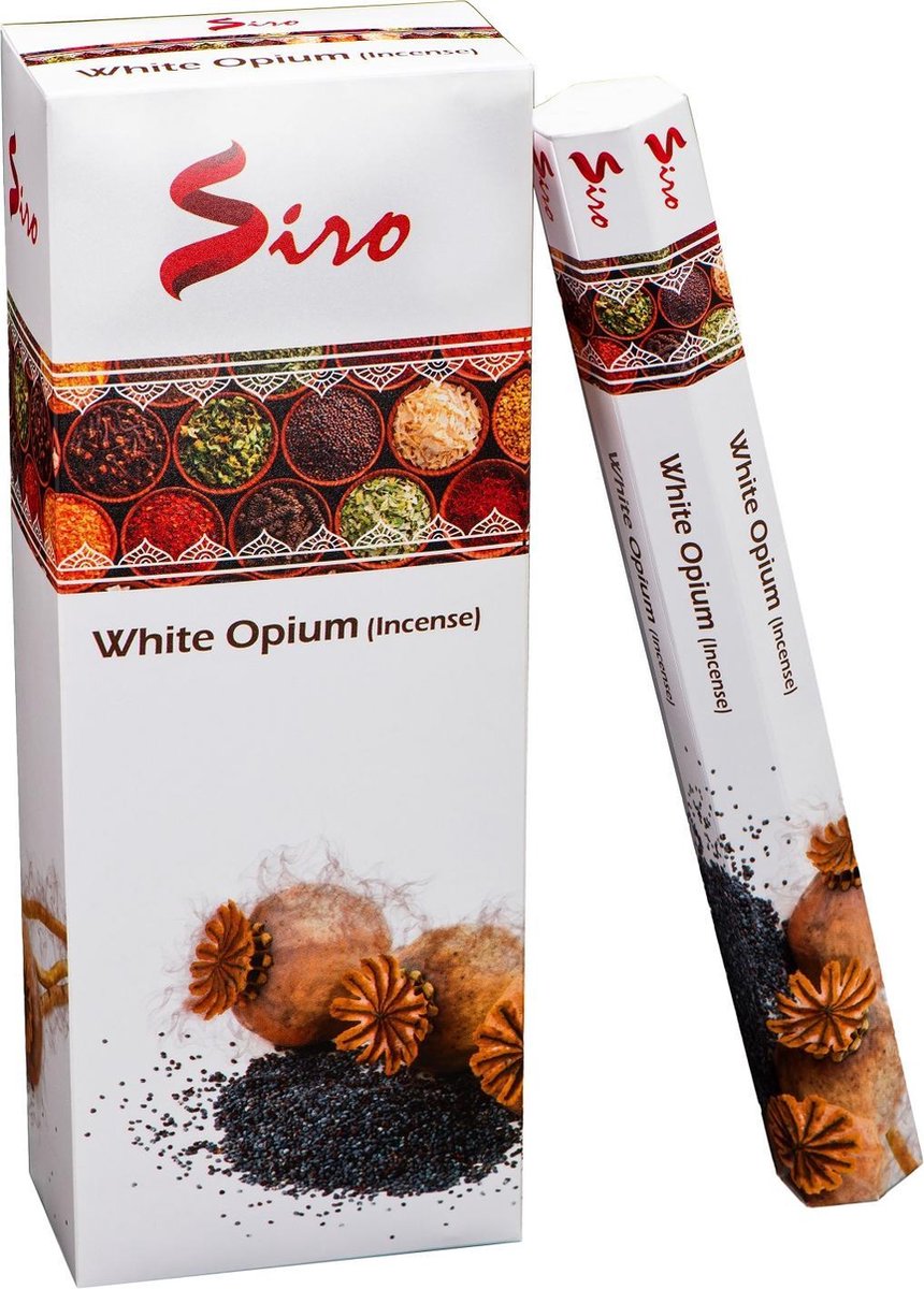 SIRO - white opium - wierook - hexa - doos 6 suks