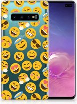 Geschikt voor Samsung Galaxy S10 Plus TPU Hoesje Design Emoji