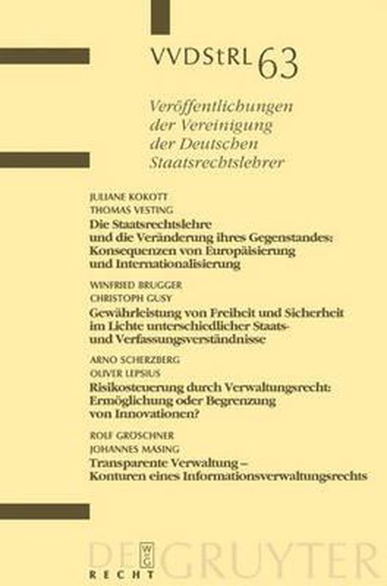 Die Staatsrechtslehre Und Die Veranderung Ihres Gegenstandes ... - cover