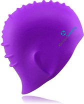 #DoYourSwimming - Badmuts voor volwassenen  - »Barney« - silicoon (Spandex) - perfecte pasvorm en extra oorbescherming - lila