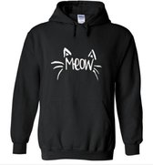 Hippe sweater | Hoodie | I Love Cats | Print Meow | maat Large