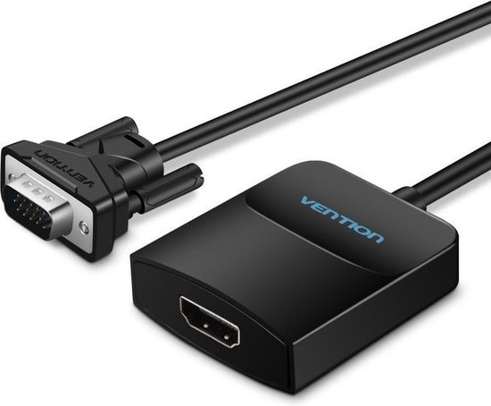 Convertisseur VGA Mâle Vers HDMI Femelle avec Audio