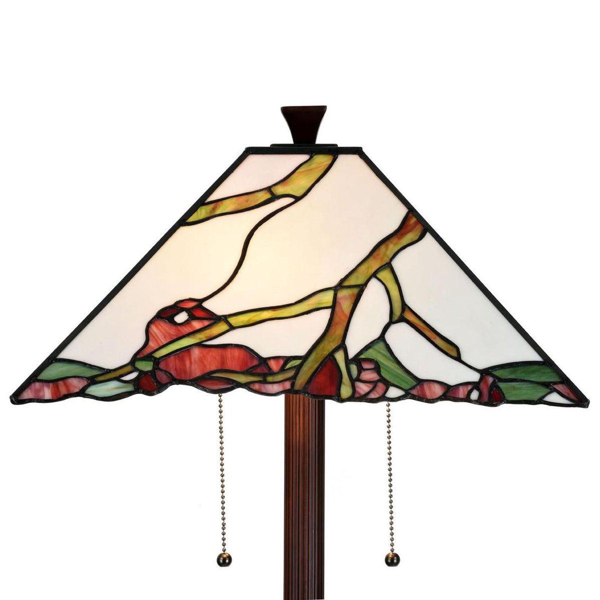 Tiffany Tafellamp Exotic Maple - Art Deco Trade