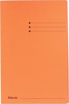 100x Esselte dossiermap oranje, folio