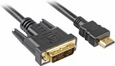 Sharkoon - HDMI naar DVI-D kabel - 3 m - Zwart