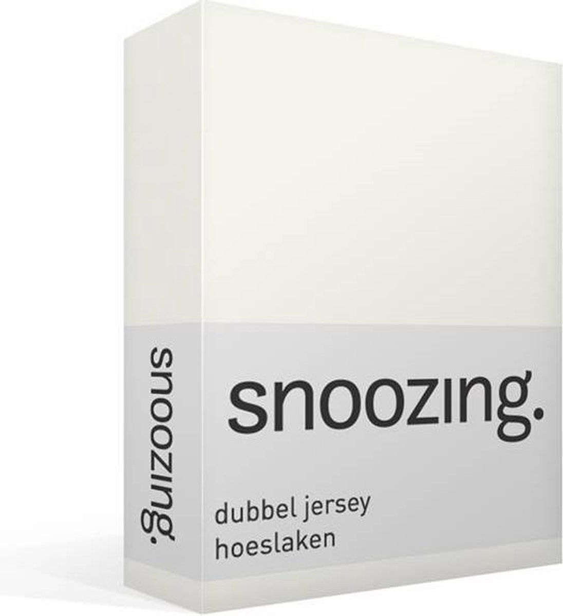 Snoozing Dubbel Jersey - Hoeslaken - Lits-jumeaux - 190x220 cm - Ivoor