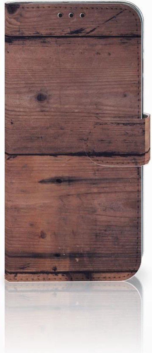 Honor 10 Lite Book Style Case Old Wood