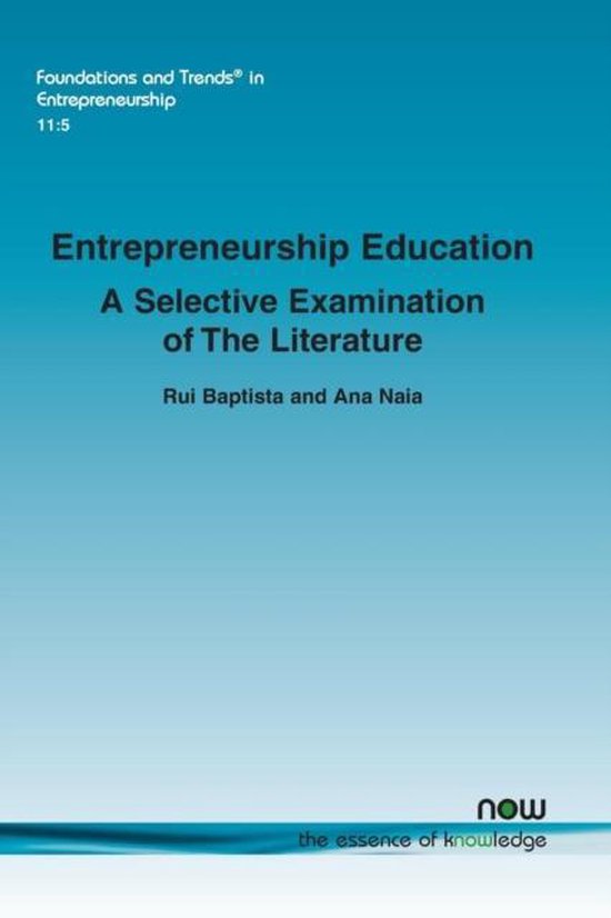 Foundations And Trends In Entrepreneurship Entrepreneurship Education Foundations and trends in entrepreneurship entrepreneurship education