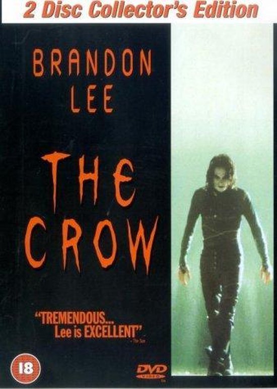 The Crow 2 Disc Collector's Edition DVD met Brandon Lee, met 18-classificatie.