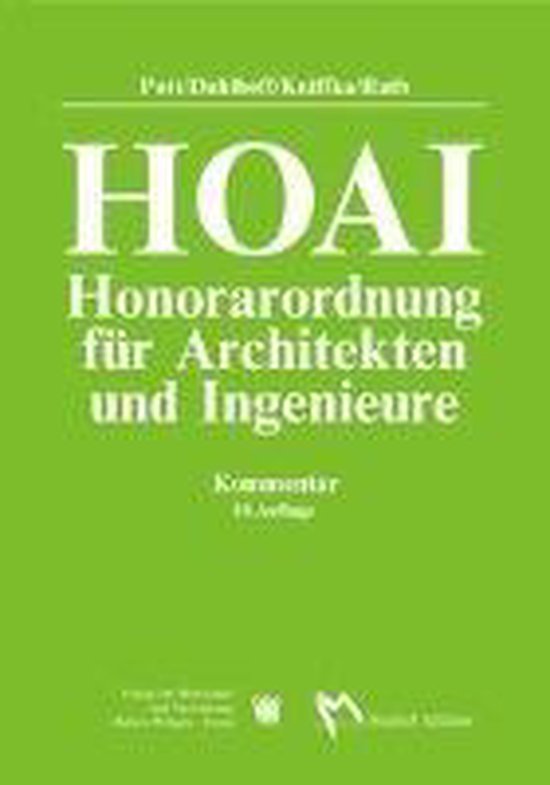 HOAI - VgV, Rath, Heike | 9783481031619 | Boeken | Bol.com