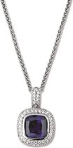 Silver Lining - Zilveren hanger met steen gerodineerd
