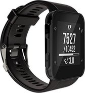 Siliconen Horloge Band Geschikt Voor Garmin Forerunner 30/35 - Armband / Polsband / Strap Bandje / Sportband - Zwart