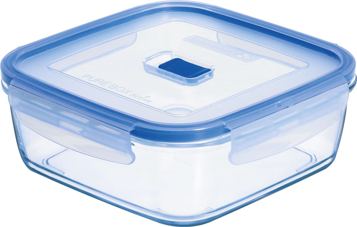 Luminarc Pure Box Active Vershoudbak - Glas - Vierkant - 1,22 l