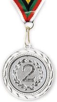 Sport Zilveren Medaille Nr2 / tweede plaats + halslint