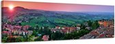 Sienna - Canvas Schilderij Panorama 118 x 36 cm