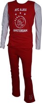 Ajax Pyjama  Logo - Rood/Wit - Maat 152