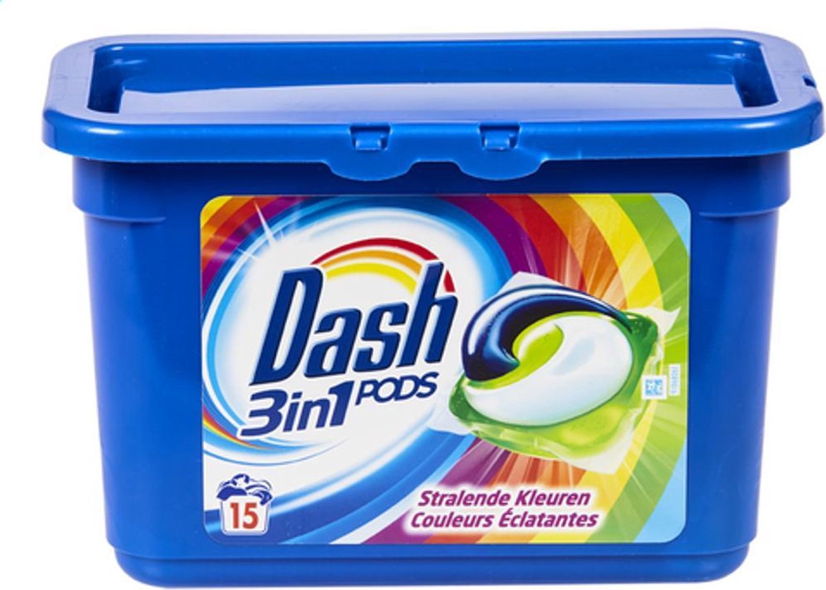 Dash - was pods - 3in1 - stralende kleuren - 15 pods