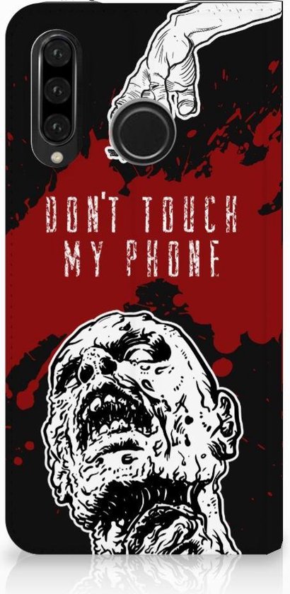 Foto: Huawei p30 lite standcase hoesje design zombie blood