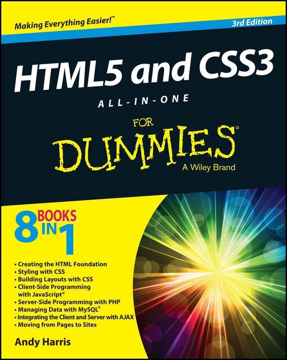 Omslag van HTML5 and CSS3 All-in-One For Dummies