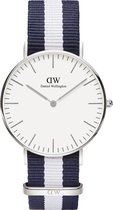 Daniel Wellington Classic Glasgow DW00100047 - Horloge - Blauw/Wit - Ø 36 mm
