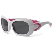 Real Kids - Breeze - Kinder zonnebril - 100% UVA & UVB bescherming UV400 - White/Pink  - Polarised - maat 7 - 10 jaar
