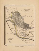 Historische kaart, plattegrond van gemeente Mook en Middelaar in Limburg uit 1867 door Kuyper van Kaartcadeau.com