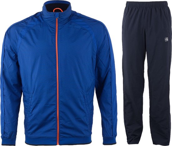 Sjeng Sports Seph Trainingspak - Maat XL - Mannen - blauw/oranje | bol.com