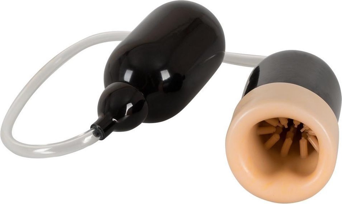 Goedkoopste You2Toys – Penispomp met Afzuig Simulatie en Stimulatie Noppen – Zwart