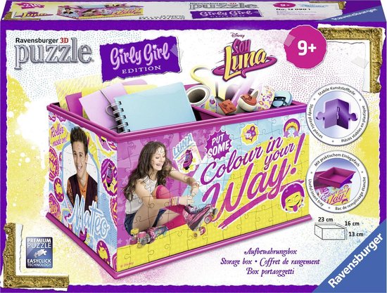 Ravensburger 120901 3D Puzzle Girly Girl Box Aufbewahrungsbox Soy Luna 