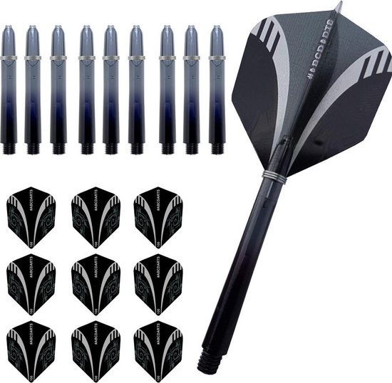 ABC Darts 306107 – 30 Alette Per Freccette (10 Set) – Modello Classico, 100 Micron, Extra Forti – Made In UK
