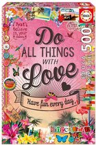 Educa Do All Things With Love - 500 stukjes