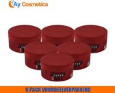 Black & Red Super Hair Wax Matte Strong 150ml - 6 Stuks Voordeelverpakking