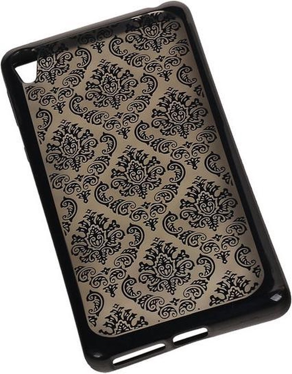 Zwart Brocant TPU back cover hoesje voor Sony Xperia E5