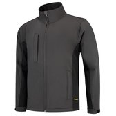 Tricorp Soft Shell Jack Bi-Color - Workwear - 402002 - Donkergrijs / Zwart - maat 5XL