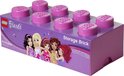 Lego Friends Opbergbox - Brick 8 - 25 x 50 x 18 cm - 12 l - Pink