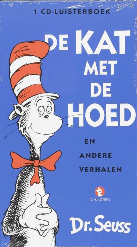 Cover van het boek 'De kat met de hoed' van T. Seuss Geisel