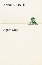 Boekomslag voor Agnes Grey van Anne Brontë, met een illustratie van een man in een hoed.