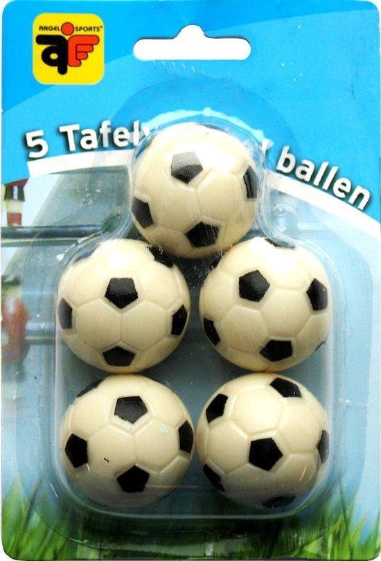 Tafelvoetbal balletjes zwart/Wit - 5 Stuks - tafelvoetballertjes | bol.com