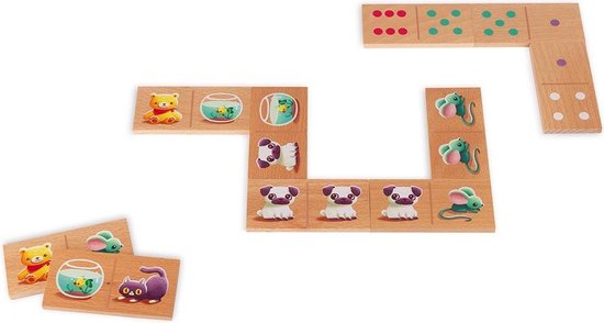 Thumbnail van een extra afbeelding van het spel Janod Spel - Domino eerste woordjes