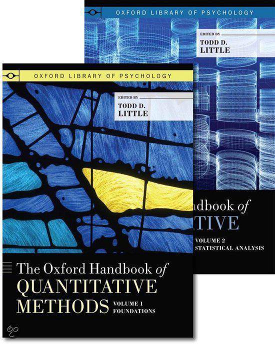 Oxford Handbook Of Quantitative Methods In Psychology - cover
