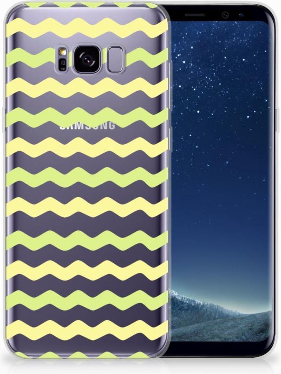 Samsung Galaxy S8 Plus TPU bumper Waves Yellow