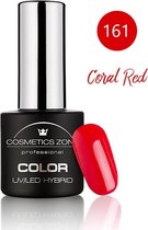 Cosmetics Zone UV/LED Hybrid Gel Nagellak 7ml. Coral Red 161