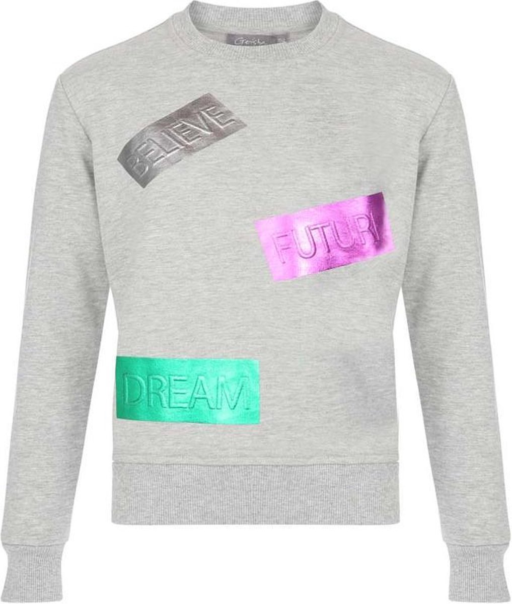 Geisha jeans Vrouwen sweaters Geisha jeans Sweat top grijs 140