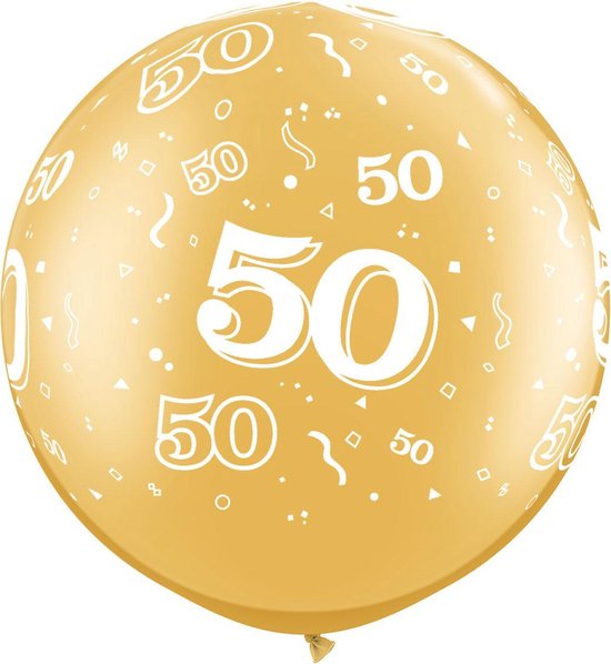 Verwonderend bol.com | Gouden Ballon 50 Jarig Jubileum - 90cm FA-04