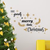 Walplus - Muursticker - Kerst  - Merry Little Christmas