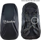 Beefree nylon backpack regenhoes 55-90L | Incl. extra clip - zwart